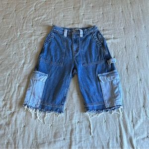 Girls Pac Sun Long Jean Shorts
